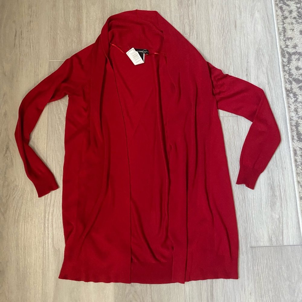 Mango suit red cardigan long size xs xsmall